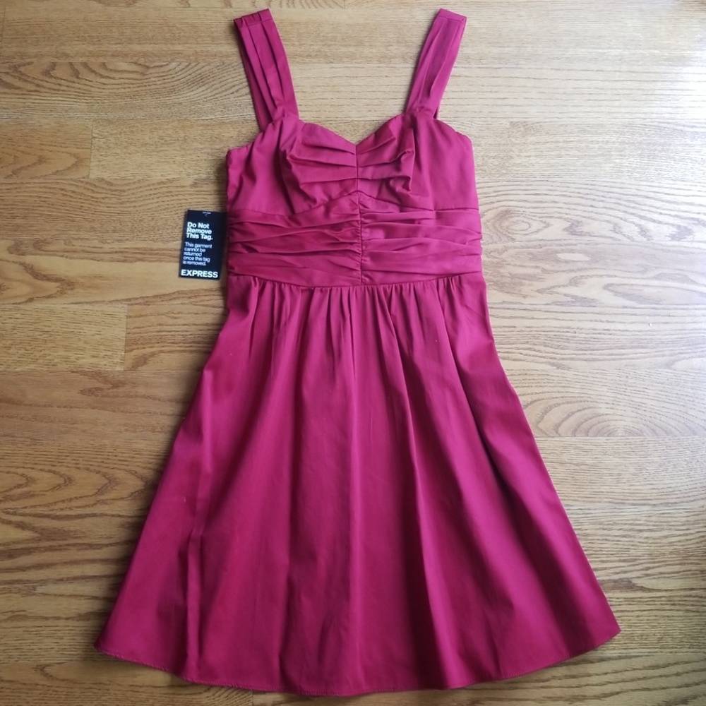 • express • red dress